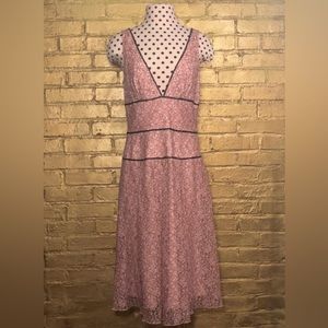 Laundry By Shelli Segal Pink Beaded Dress